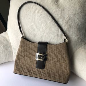 GUESS monogram brown shoulder bag
